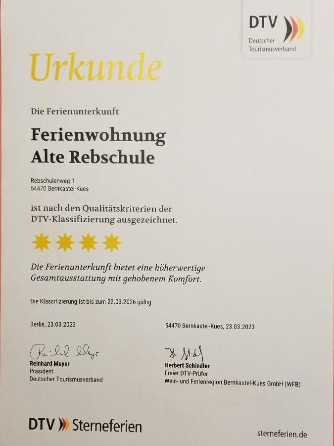 Ferienwohnung Bernkastel-Kues - Alte Rebschule Εξωτερικό φωτογραφία